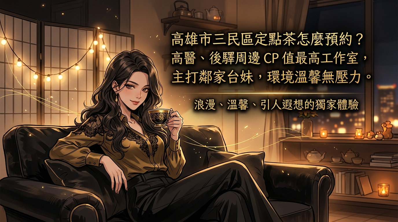 高雄市三民區定點茶怎麼預約? 高醫、後驛周邊 CP 值最高工作室,主打鄰家台妹,環境溫馨無壓力,預約回訪率最高。